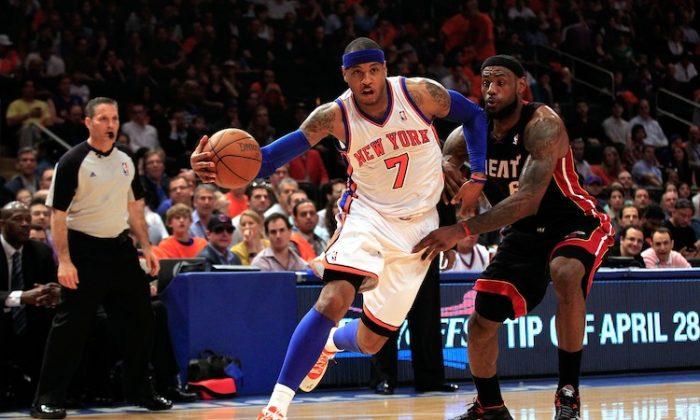 Anthony Scores 42 but Knicks Fall To Heat