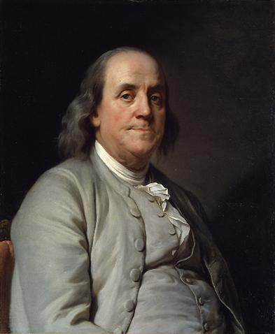 A portrait of Benjamin Franklin by Joseph-Siffred Duplessis. (Public Domain)