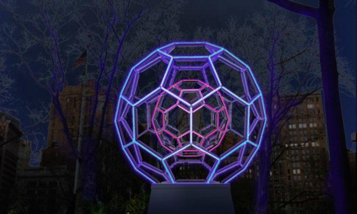 Molecule Sculpture to Illuminate Madison Square Park