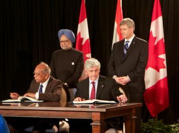 Nuclear Agreement Signed by Canada and India