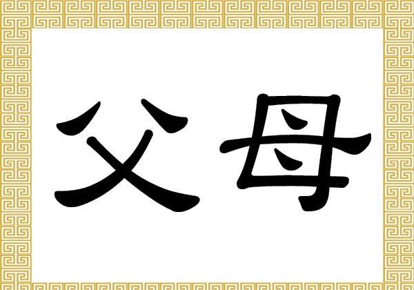 Chinese Characters: Fù and Mǔ