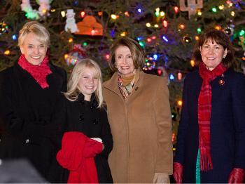 House Speaker Nancy Pelosi Lights Capitol Christmas Tree