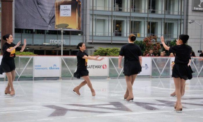 SF Union Square Opens Outdoor Ice Rink on 10th Anniversary