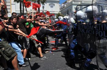 Greeks Protest Bailout Deal