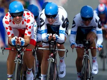 Garmin-Cervelo Wins Tour de France Stage Two Team Time Trial, Thor Hushovd in Yellow