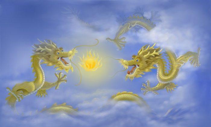 Eastern Dragons Manifest as Auspicious Figures