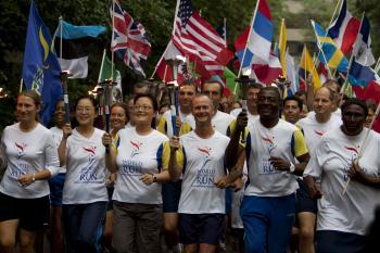 US World Harmony Run Concludes in Midtown