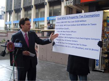 Councilman Gioia Calls to End Madison Square Garden’s Tax Exemption