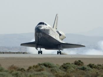 Mission Success as Space Shuttle Atlantis Lands in California