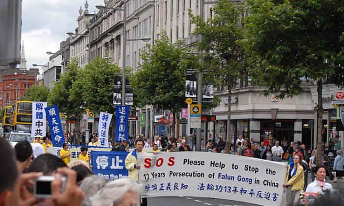 Dublin Commemorates 13 Years of Persecution of Falun Gong in China