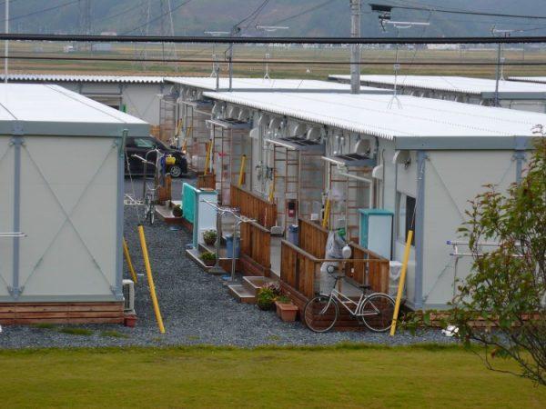 The Jyobon temporary housing park in Miyagi Prefecture is home to 100 families. Some tsunami survivors, many of them elderly, complain that the units are too small, poorly insulated, and far from jobs and amenities. (Cindy Drukier/The Epoch Times)