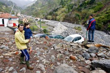 Heavy Flood and Mudslide Hits Portugal Island
