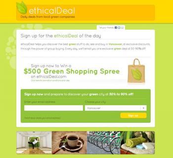 EthicalDeal Offering Discounts on Green Products and Services in Canada