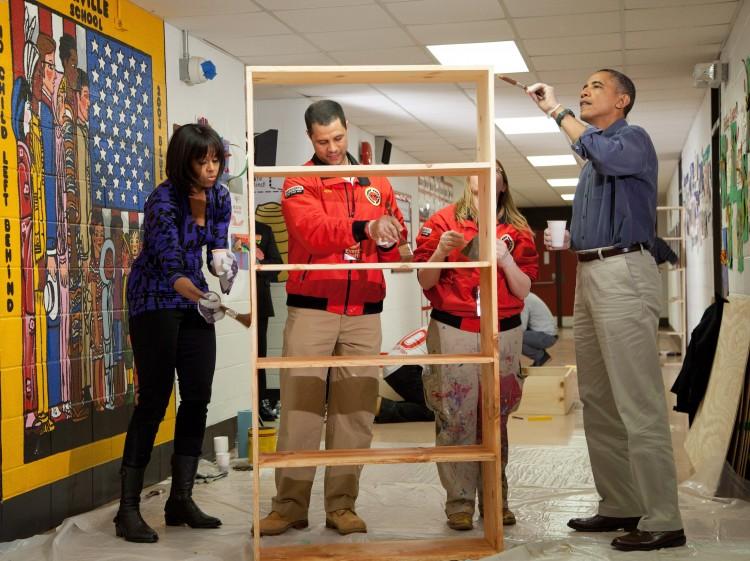 President Obama, VP Biden Join Volunteers for National Day of Service