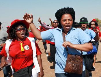 South African Public Servants Strike En Masse