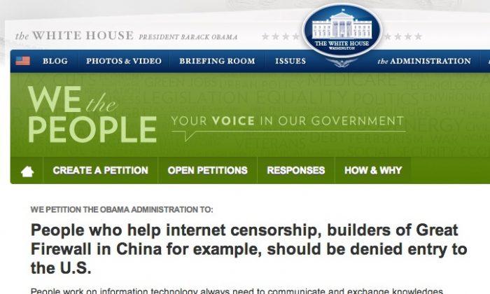 Petition Calls for Excluding Chinese Censors From US