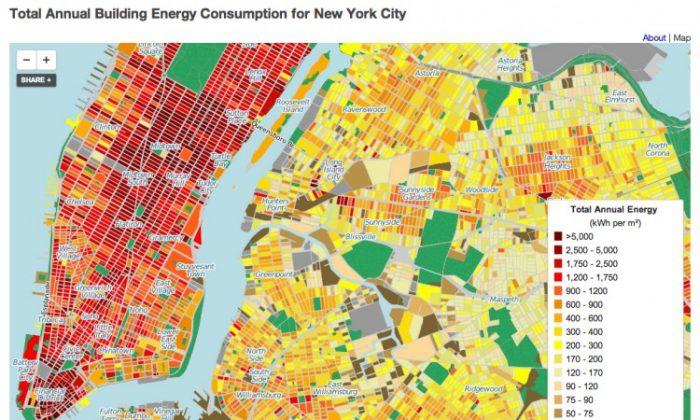 Columbia Releases NYC Energy Usage Map