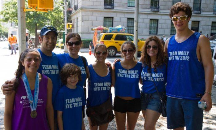 In Triathlon, Support From Family, Friends, and Volunteers