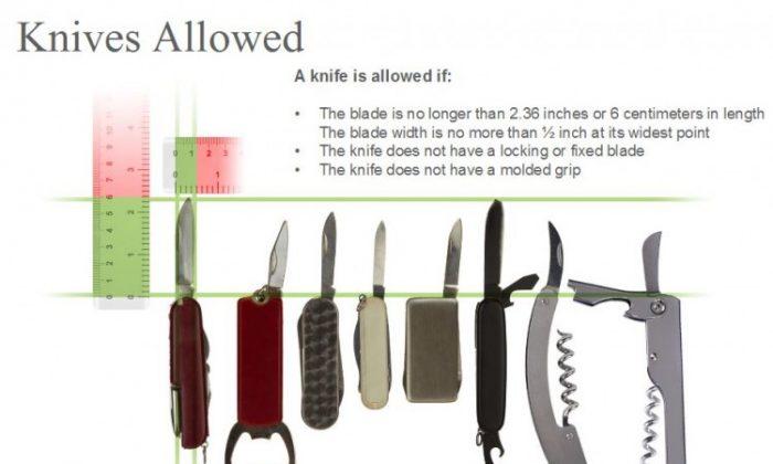 TSA: Knives Allowed on Planes Beginning in April