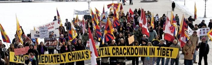 Tibetans Rally on Parliament Hill