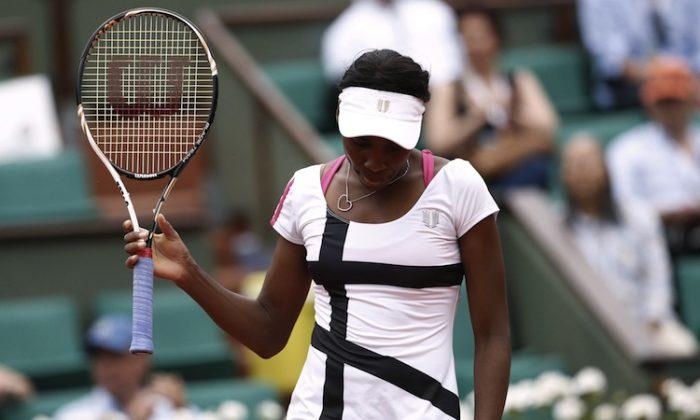 Venus Williams Bounced in Second Round at French Open