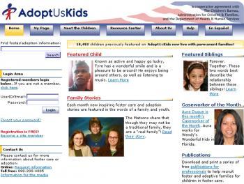 Web Site Helps Foster Children Find Permanent Families