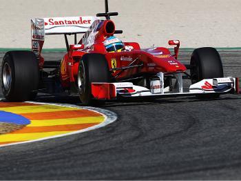 Ferrari Leads in Final Day of Formula One Testing at Valencia