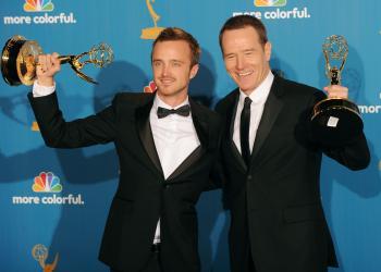 Bryan Cranston and Aaron Paul Receive Emmys for ‘Breaking Bad’