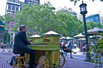 Composer and Pianist Brings Fresh Sounds to Bryant Park