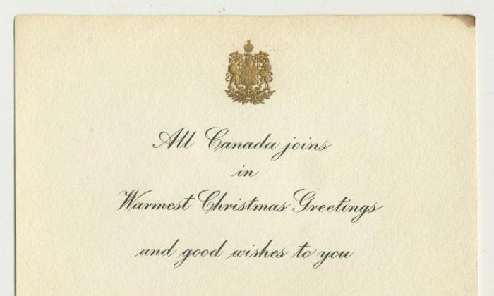 Historic Christmas Card Displayed at Canadian War Museum
