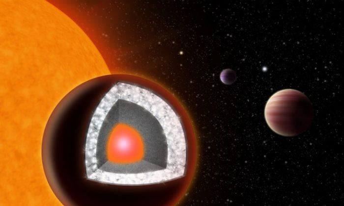 Diamond-Rich Exoplanet Double Earth’s Size