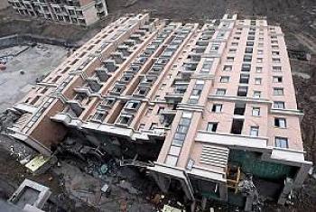 Rotten Foundations Cause Building Collapse in Shanghai