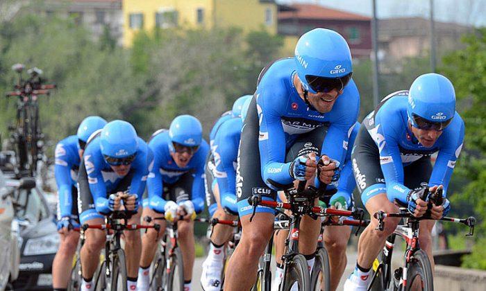 Garmin Wins Giro Team Time Trial, Race Lead