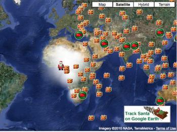 NORAD Santa Tracker: Santa Makes His Way West