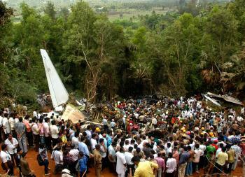 Indian Airliner Crashes in Valley, Killing 158
