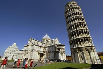 Leaning Tower of Pisa, Colosseum Occupied by Italian Students