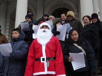 Santa Delivers Healthcare Suggestions to City