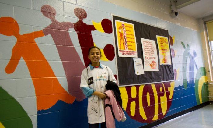 New Murals Highlight Positive Messages at School