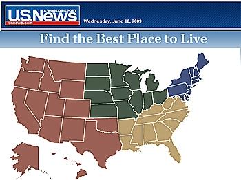 Web Site Tracks Best Place to Live in America