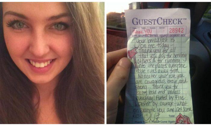 This Server Covered the Bill for Two Firefighters. But the Real Story is What Happened Next...