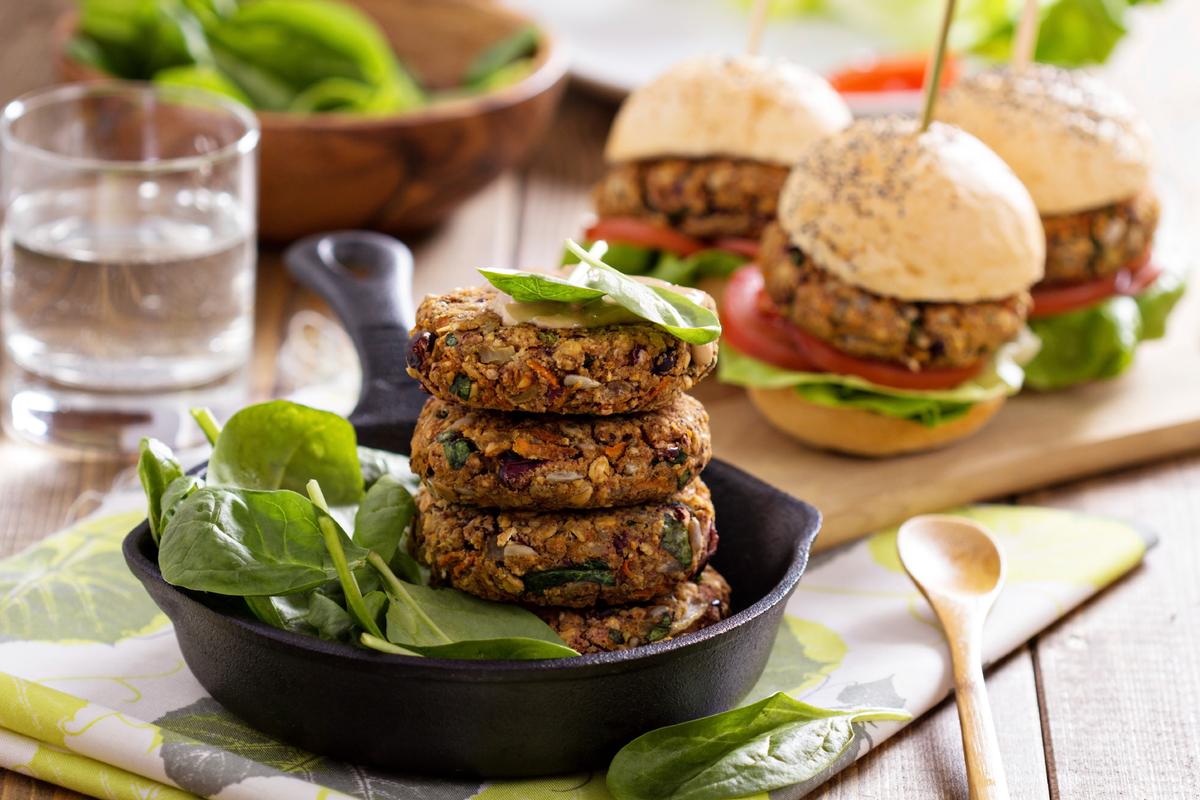 Recipe: Zesty, Vegan Two-Bean Burgers