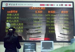 China’s Foreign Exchange Reserves Top 1 Trillion