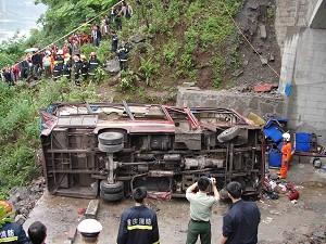 Chongqing Bus Accident Leaves 26 Dead, 6 Injured
