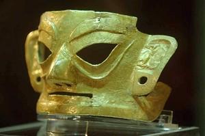 3000 Year Old Gold Mask Exhibits in China