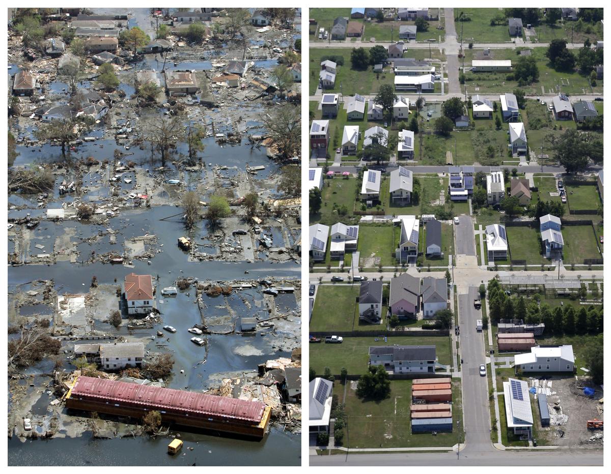 Hurricane Katrina: Then and Now Pictures