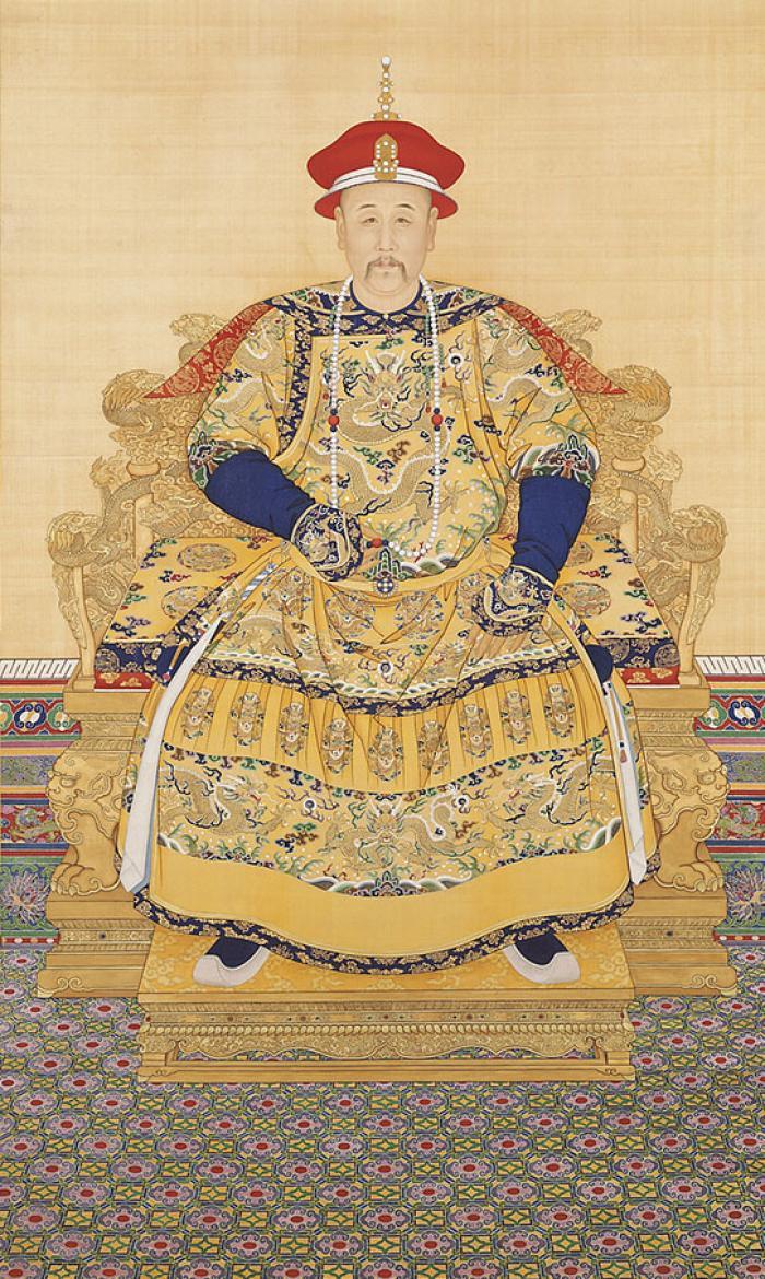 Portrait of the Yongzheng Emperor in court dress, by anonymous court artists, Yongzheng period (1723—35). (Wikimedia Commons)