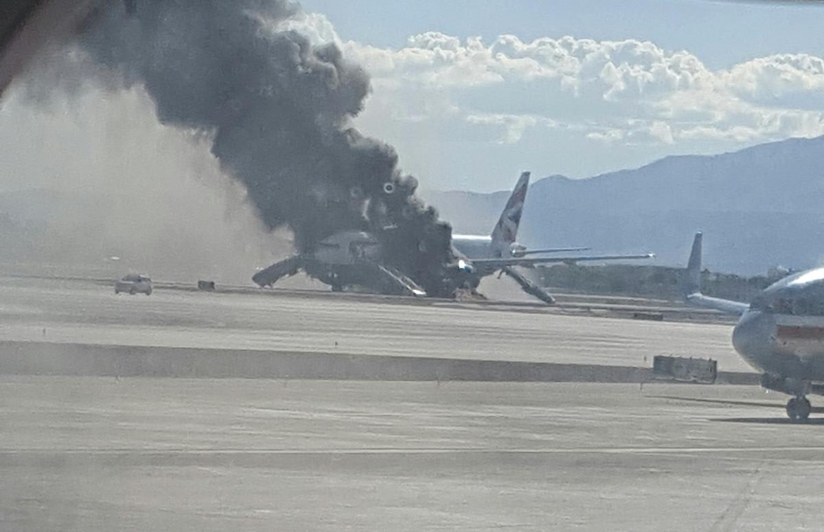 London-Bound Plane Catches Fire on Las Vegas Runway