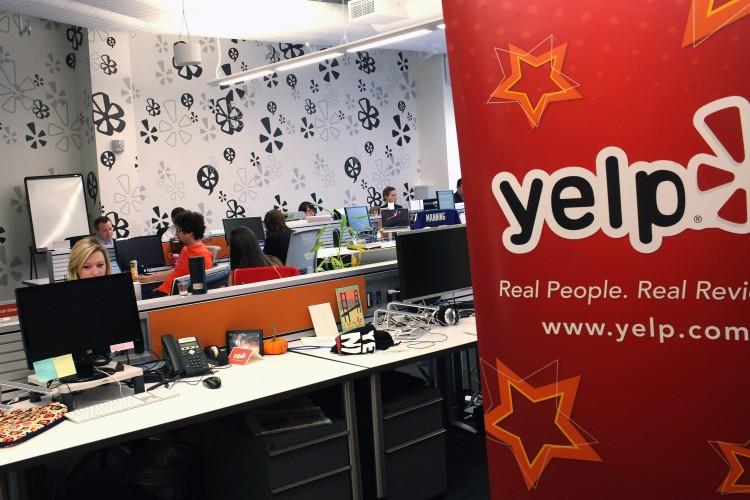 Yelp’s East Coast headquarters is seen in New York City on Oct. 26, 2011. The online reviews company is seeking to raise $100 million in an initial public offering (IPO). (Spencer Platt/Getty Images)