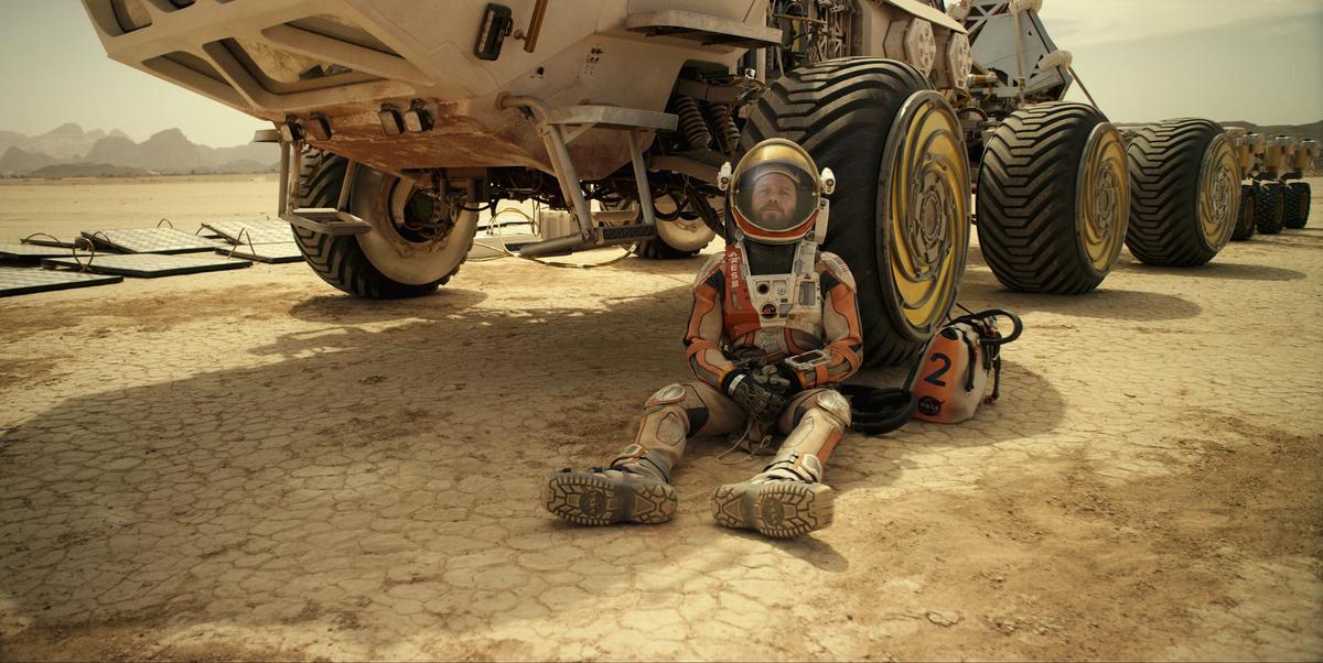 Matt Damon portrays an astronaut who faces seemingly insurmountable odds as he tries to find a way to subsist on a hostile planet (Twentieth Century Fox/Twentieth Century Fox Film Corporation)