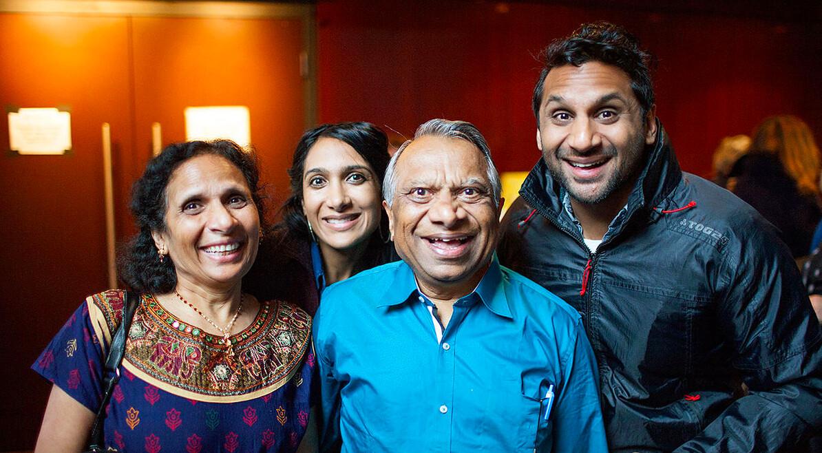 (L–R) Champa, Geeta, Vasant, and Ravi Patel in "Meet the Patels." (Alchemy)<span style="color: #ff0000;"><br/></span>